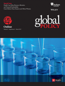 Special Issue: Health Care Policy, Resource Allocation and Financial Sustainabil