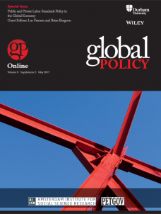 Special Issue: Public and Private Labor Standards Policy in the Global Economy