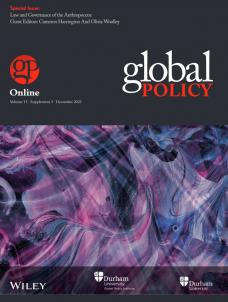 Special Issue: Law and Governance of the Anthropocene