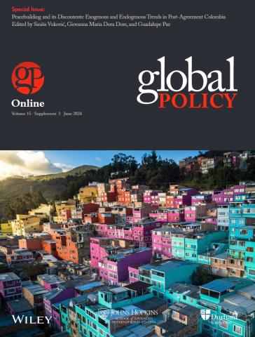 Special Issue - Peacebuilding and its Discontents: Exogenous and Endogenous Trends in Post‐Agreement Colombia